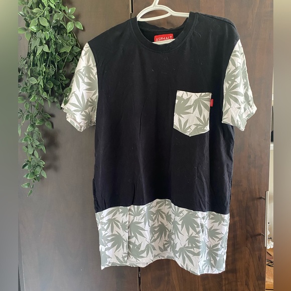 ASPHALT YACHT CLUB x SNOOP DOGG REFLECTIVE PRINT BLOCK T-SHIRT - BLACK - Picture 2 of 5